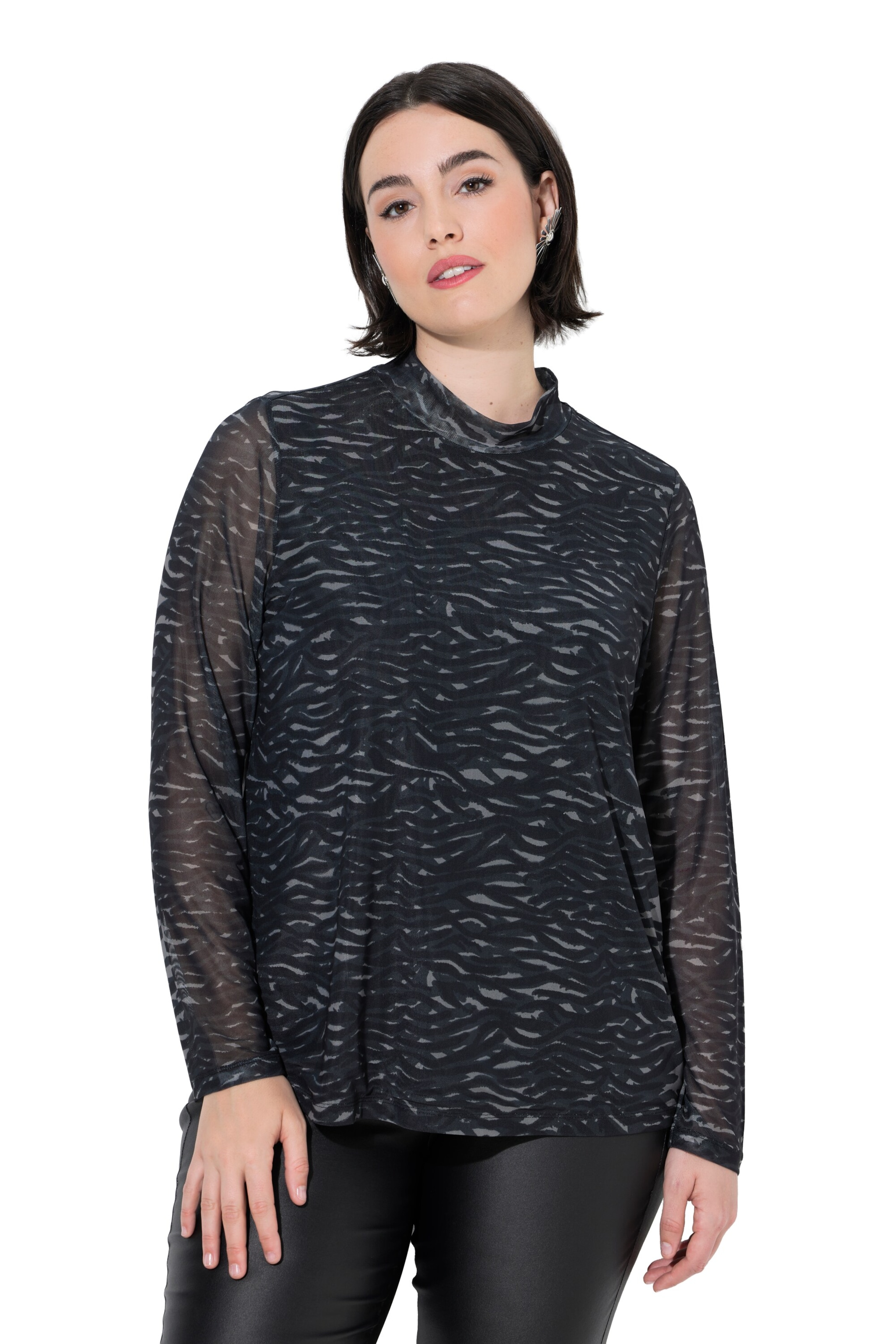 Ulla Popken Shirt in Black: front
