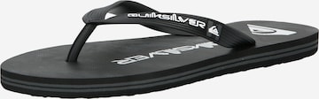 Tongs QUIKSILVER en noir : devant