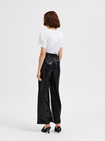 SELECTED FEMME Loose fit Pants 'Sandy' in Black