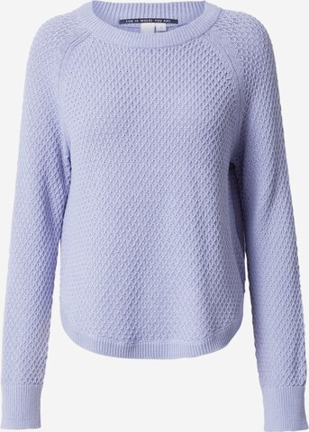 Pull-over QS en violet : devant