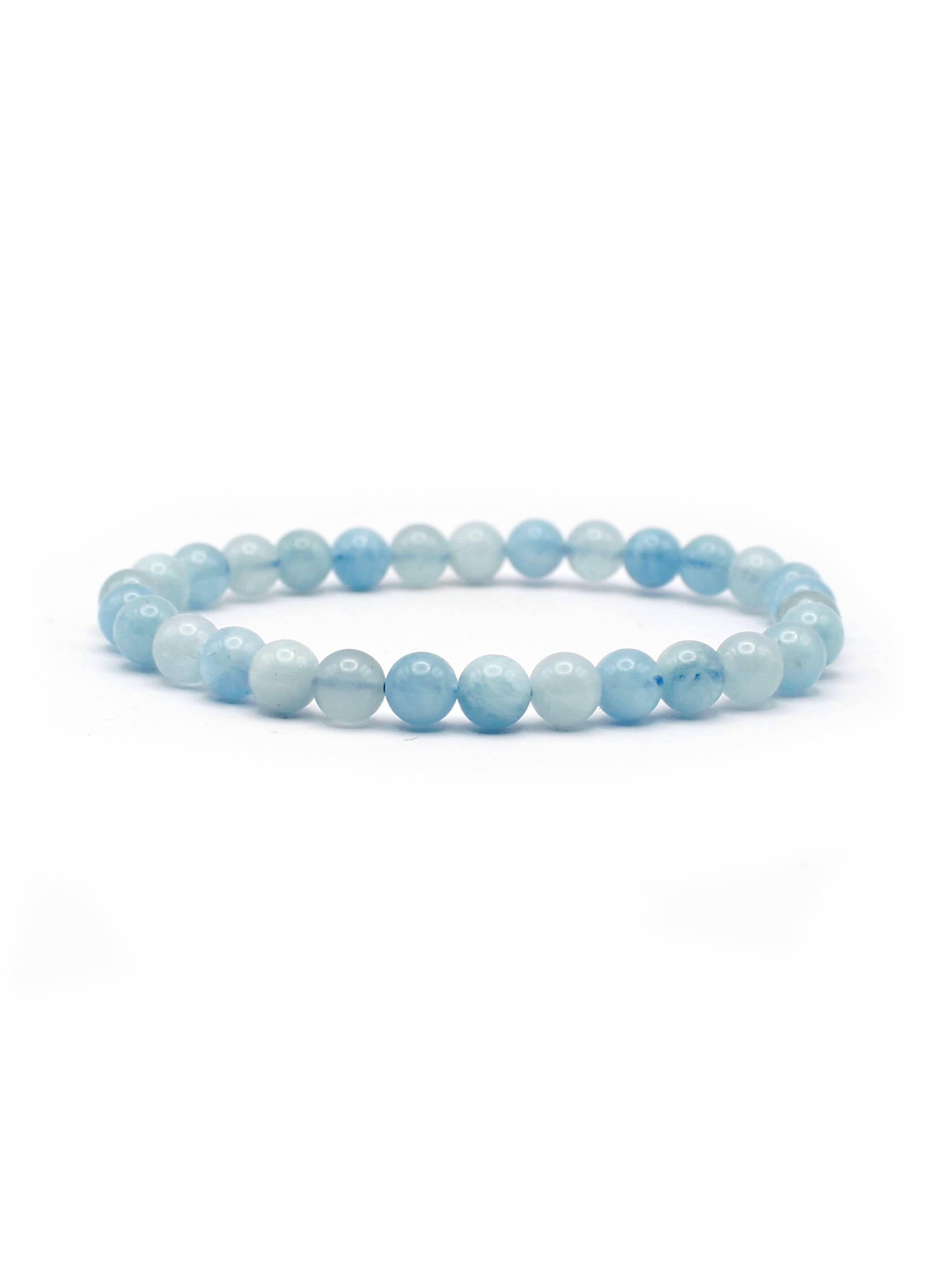 Tiger Treasure Qualität, inspiriert seit 1890 Armband 'Aquamarin' in Blauw: voorkant