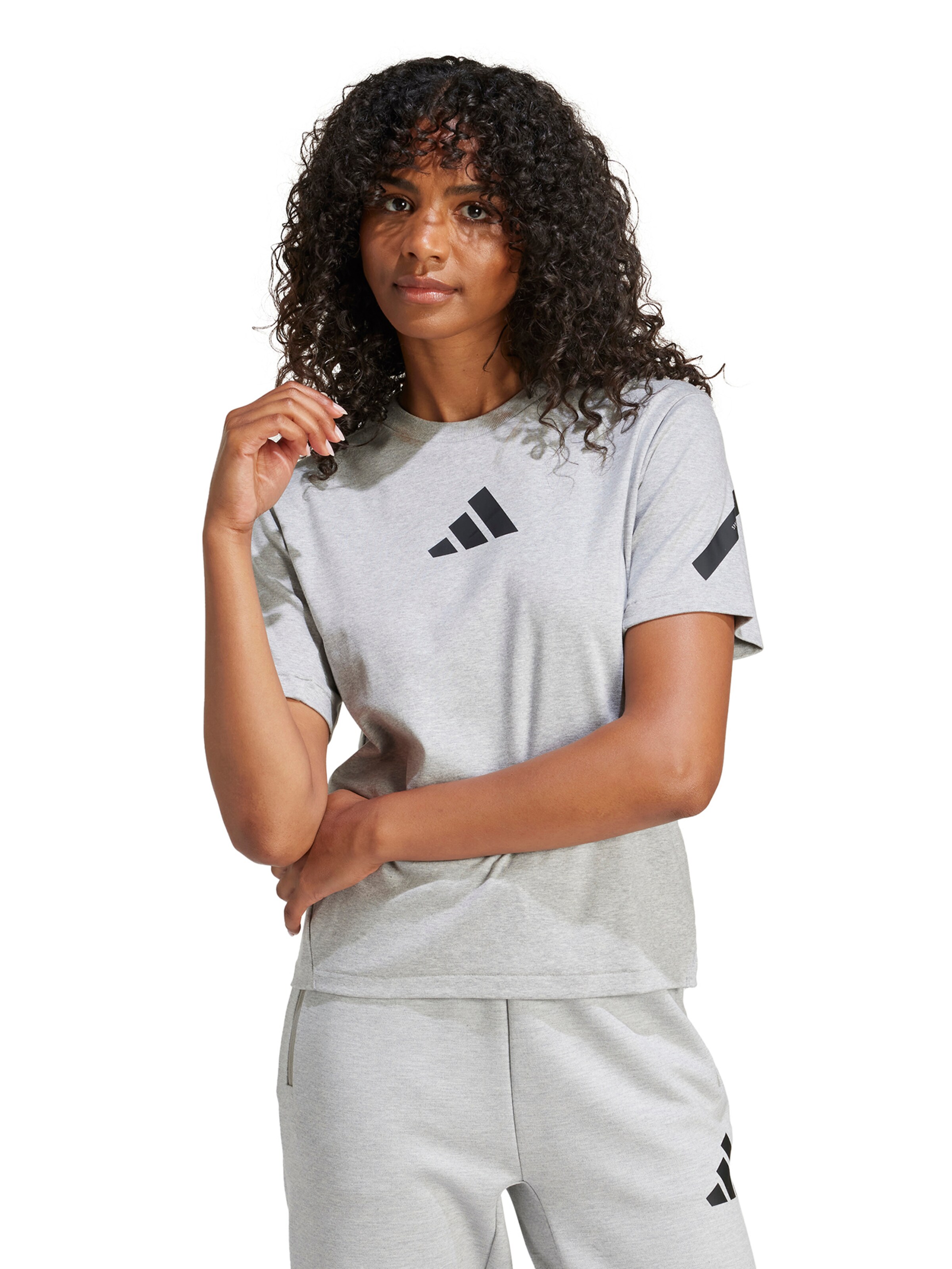 Tricou funcțional 'Z.N.E.' de la ADIDAS SPORTSWEAR pe gri: față