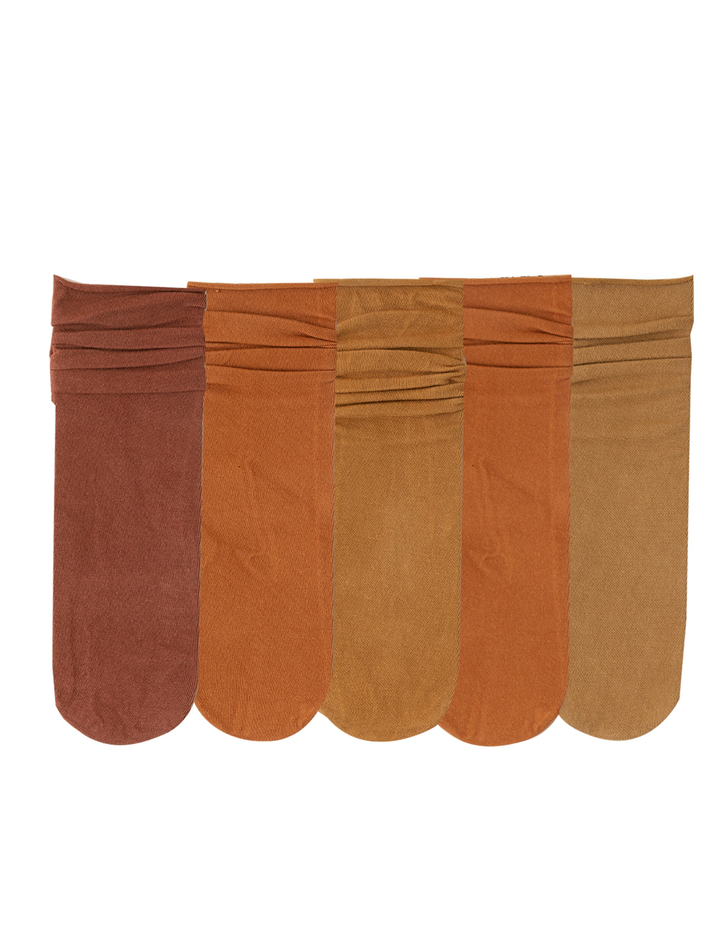 Millo Socken 'Colourful Viskose'‌‌‌‌ in Braun: Vorderseite