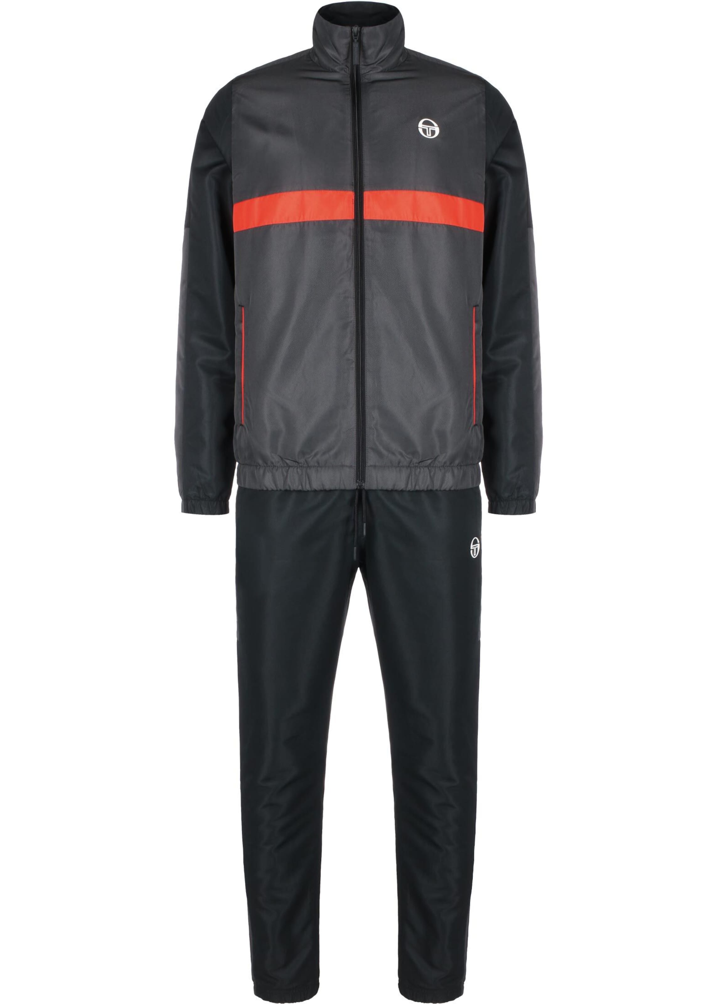 Sergio Tacchini Trainingsanzug 'Ginnico' in Schwarz: Vorderseite