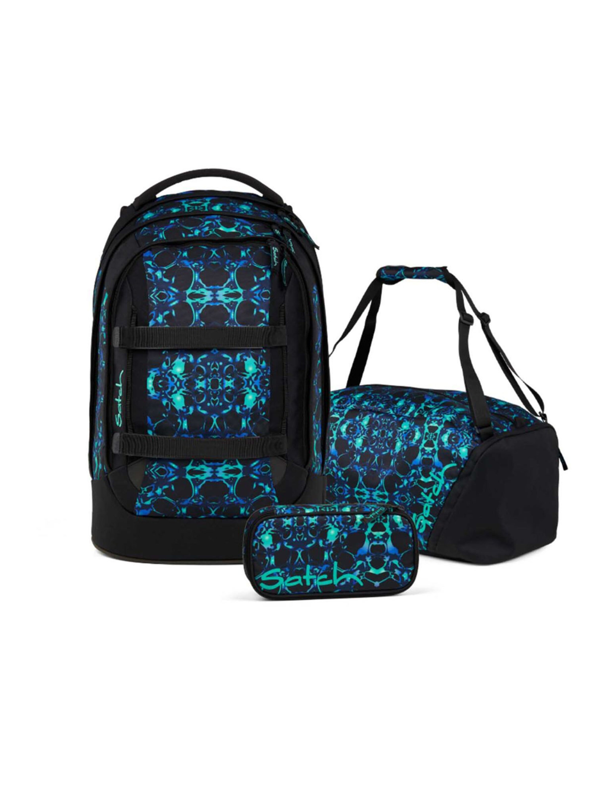 Satch Backpack 'Pack Schulrucksack Set 3tlg' in Blue: front