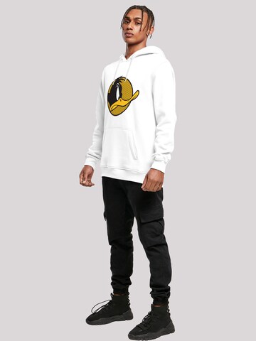 F4NT4STIC Sweatshirt 'Looney Tunes Daffy Duck Dotted' in White