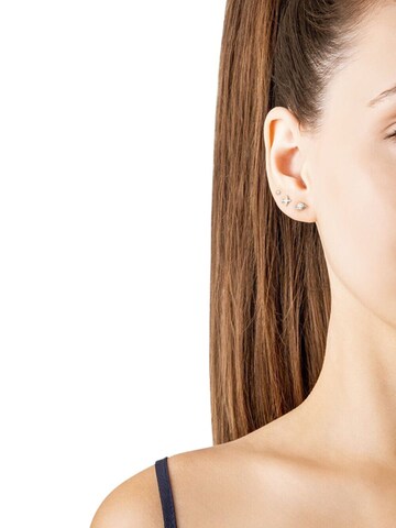 Boucles d'oreilles So Chic en argent : devant
