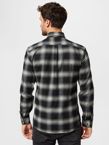 Lindbergh Regular fit Button Up Shirt in Black