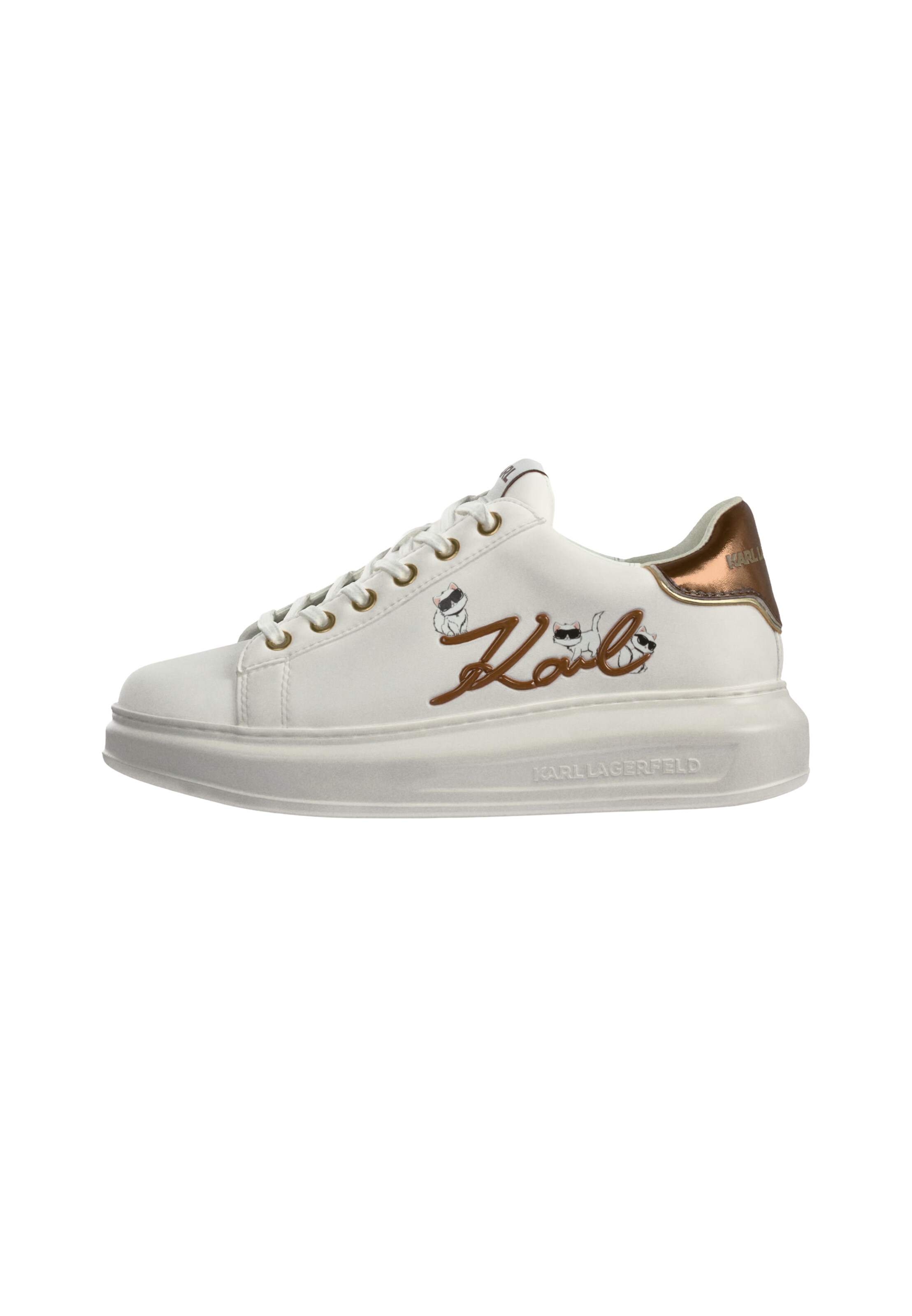 Karl Lagerfeld Sneaker in Weiß: Vorderseite