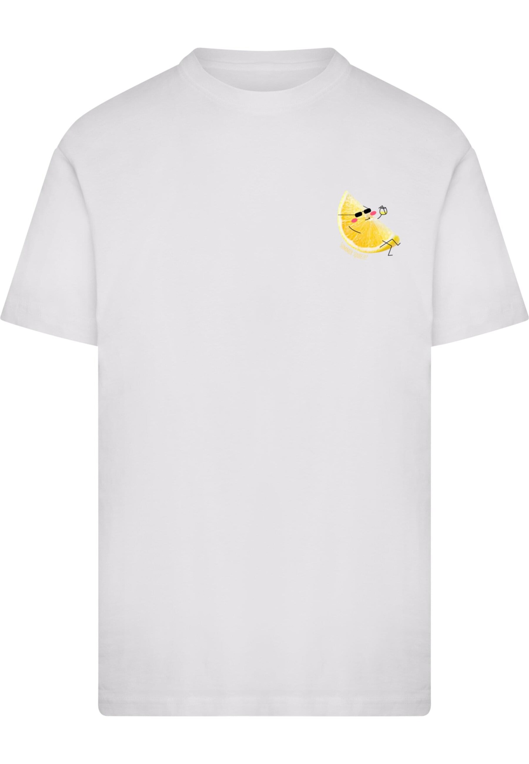 Merchcode Shirt 'Summer Squeeze' in White: front