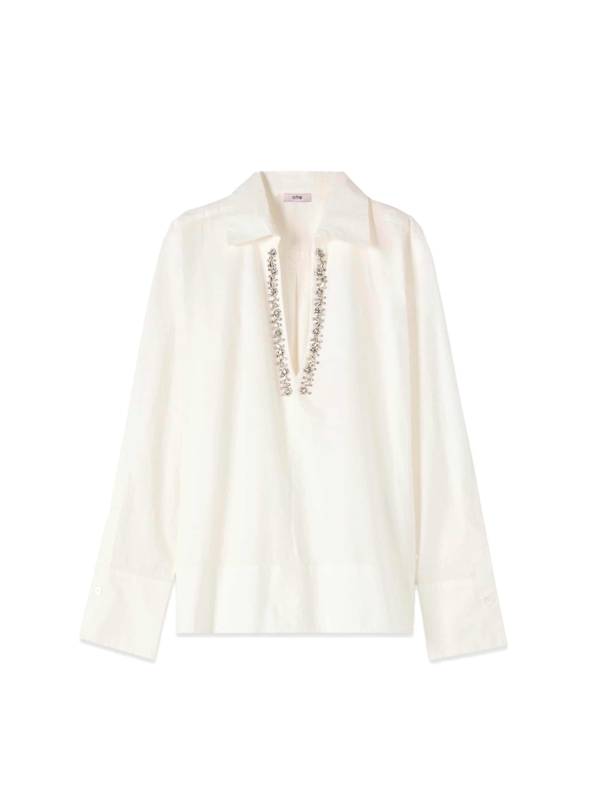 oltre Blouse in Wit: voorkant