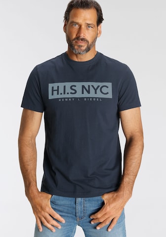 H.I.S Shirt in Blue: front