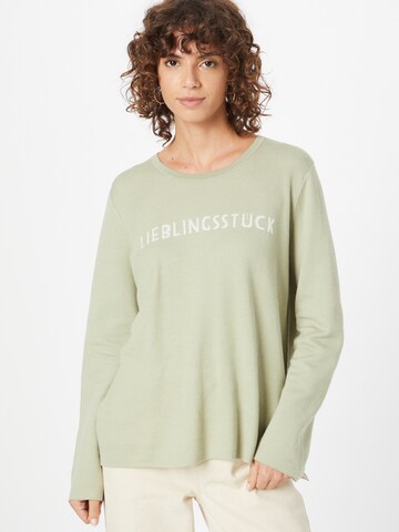 LIEBLINGSSTÜCK Sweater 'Banita' in Green: front