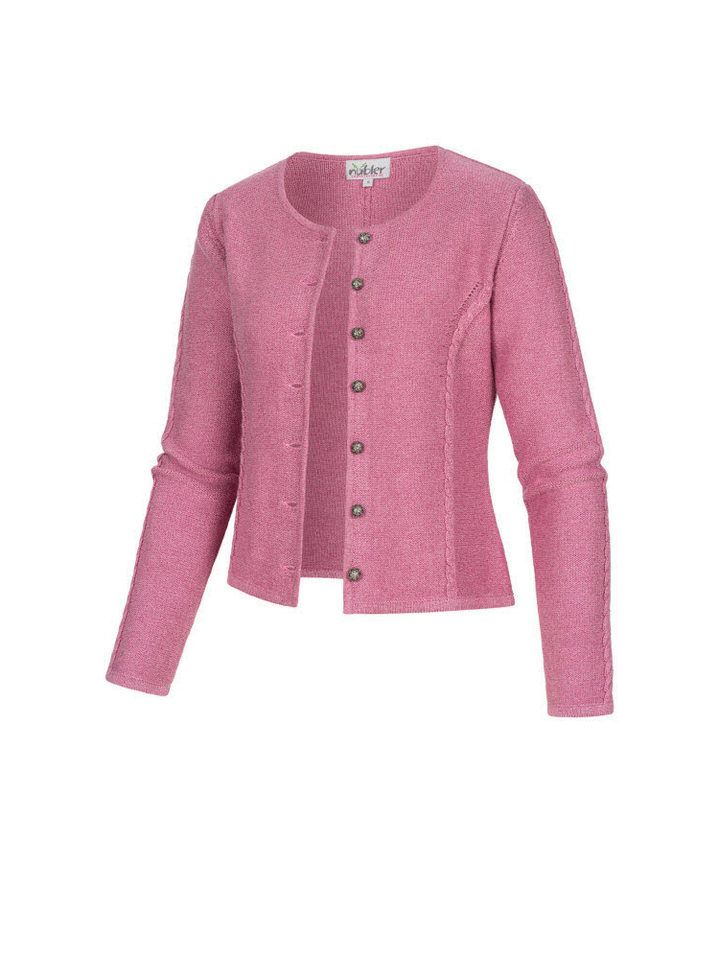 Trachtenhof Nübler Strickjanker 'Strickjacke Amira'‌‌‌‌‌‌‌‌ in Pink: Vorderseite