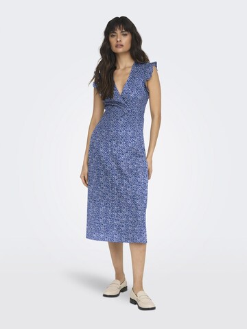 Robe 'ONLMAY' ONLY en bleu : devant