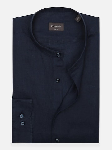 Slim fit Camicia business 'Caravaggio Essentials Linen Man Shirt Light Blue' di 7Camicie in blu