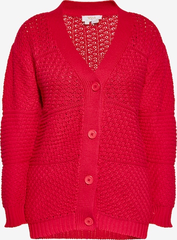 usha FESTIVAL Knit Cardigan in Red: front