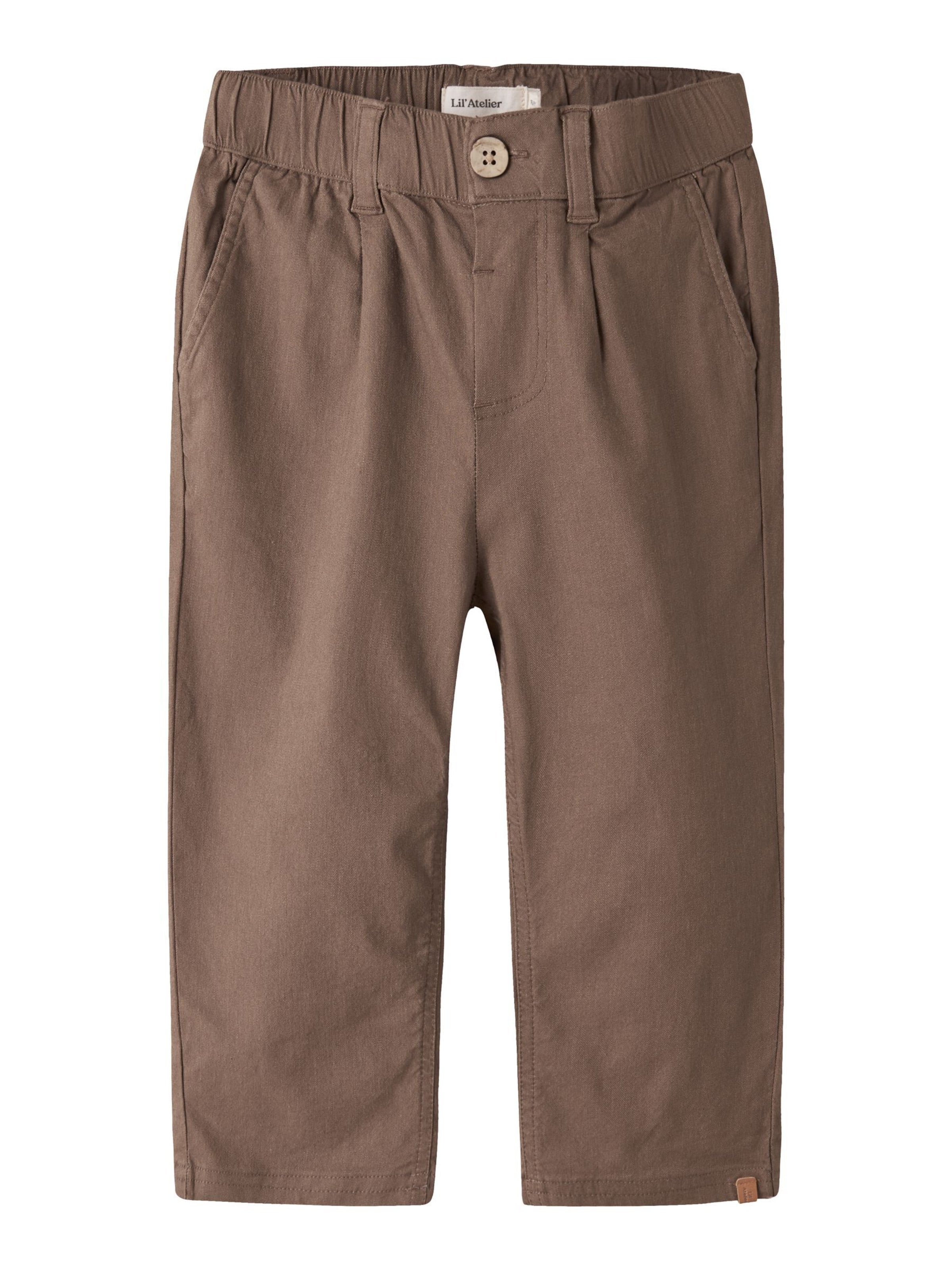 Regular Pantalon Lil'Atelier en marron : devant