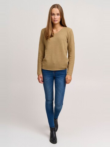 Oxmo Pullover 'Hanna' in Braun