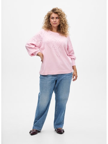 Pullover 'Casunny' di Zizzi in rosa