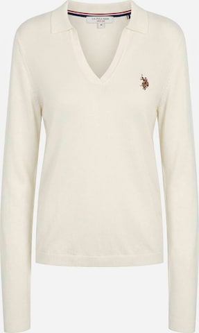 Top ' UWLilwan ' de la U.S. POLO ASSN. pe alb: față