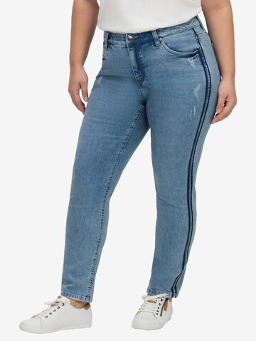 SHEEGO Slimfit Jeans in Blau: predná strana