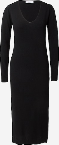 Liebesglück Knitted dress 'NORA' in Black: front