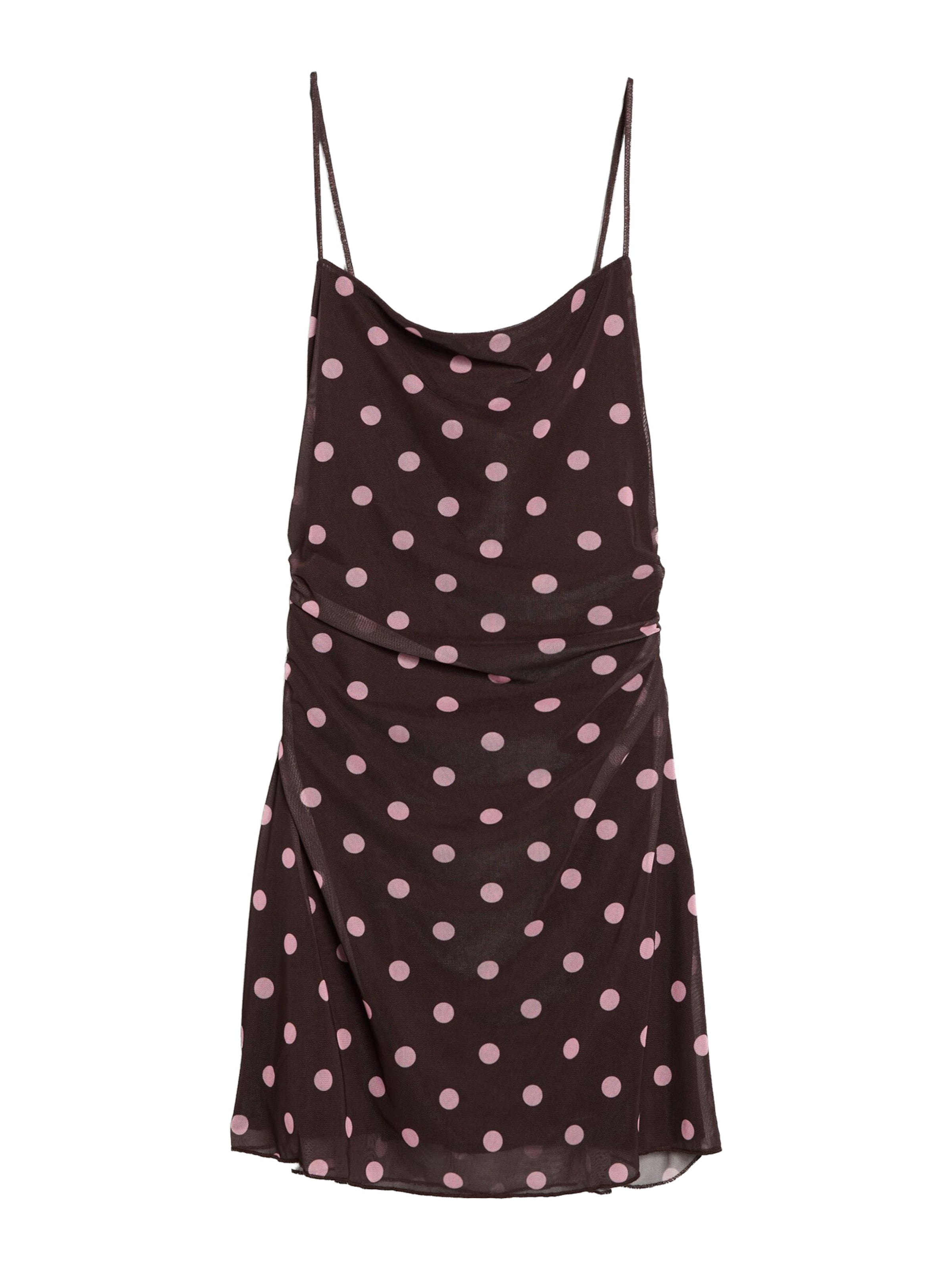 Bershka Kleid in schoko / puder, Produktansicht