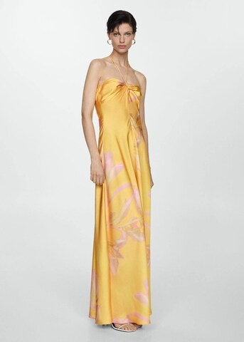 Robe de soirée 'Estela' MANGO en jaune : devant