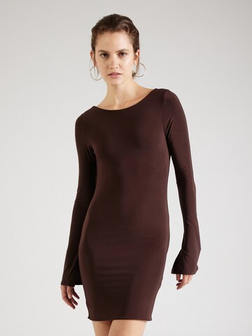 Robe Misspap en marron : devant