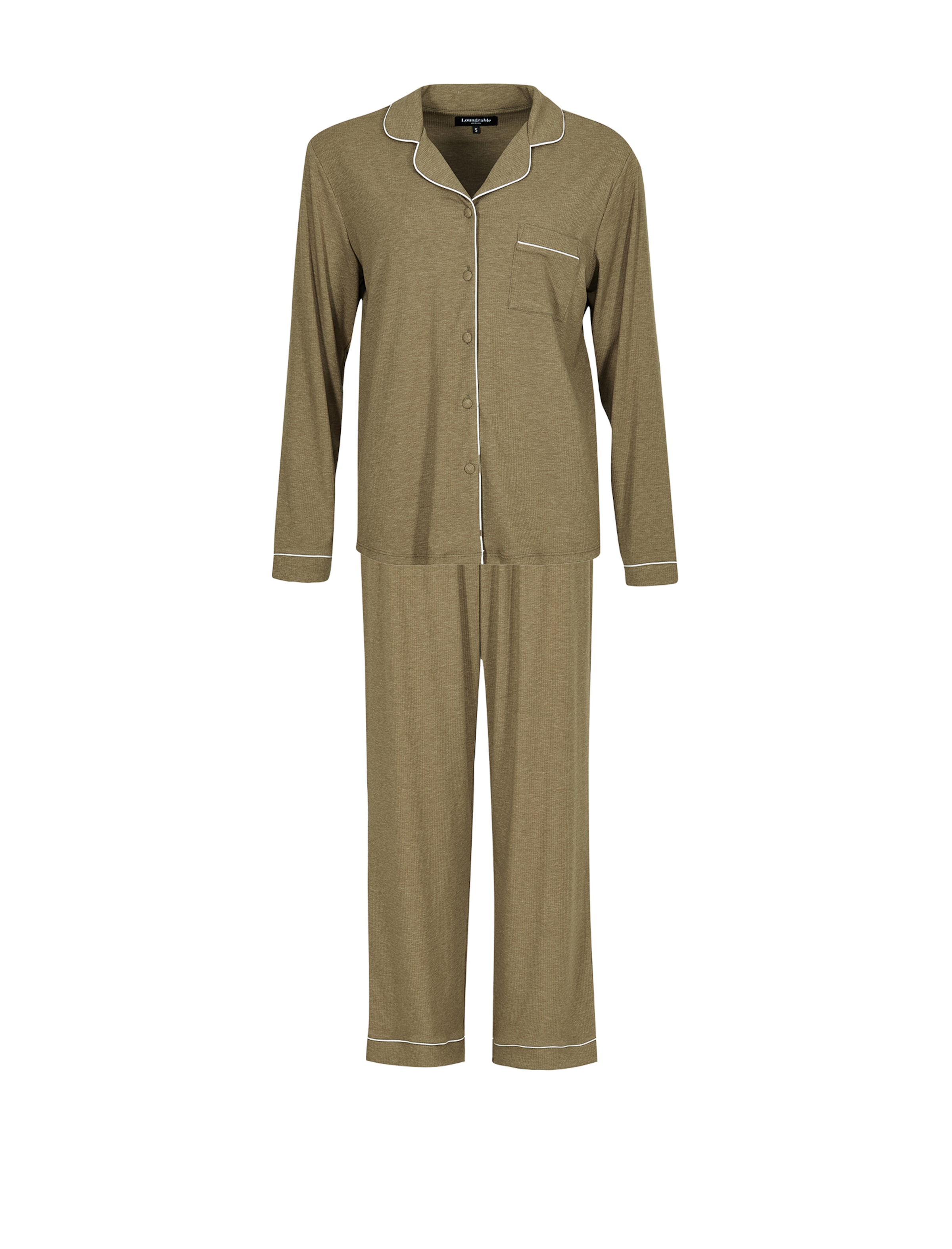 Loungeable Pajama in Green: front