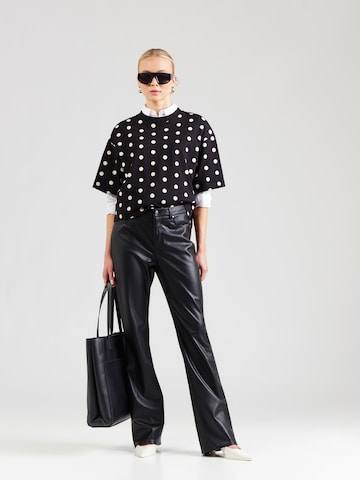 monari Bootcut Spodnie w kolorze czarny
