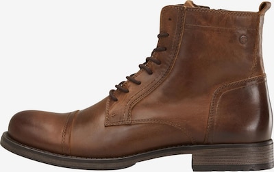 JACK & JONES Boots med snörning 'Russel' i brun, Produktvy