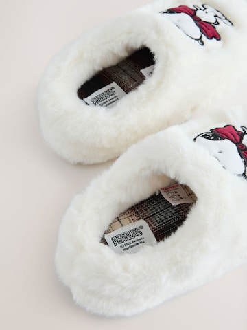Next - Zapatillas de casa en blanco