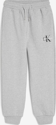 Calvin Klein Jeans Tapered Broek in Grijs: voorkant