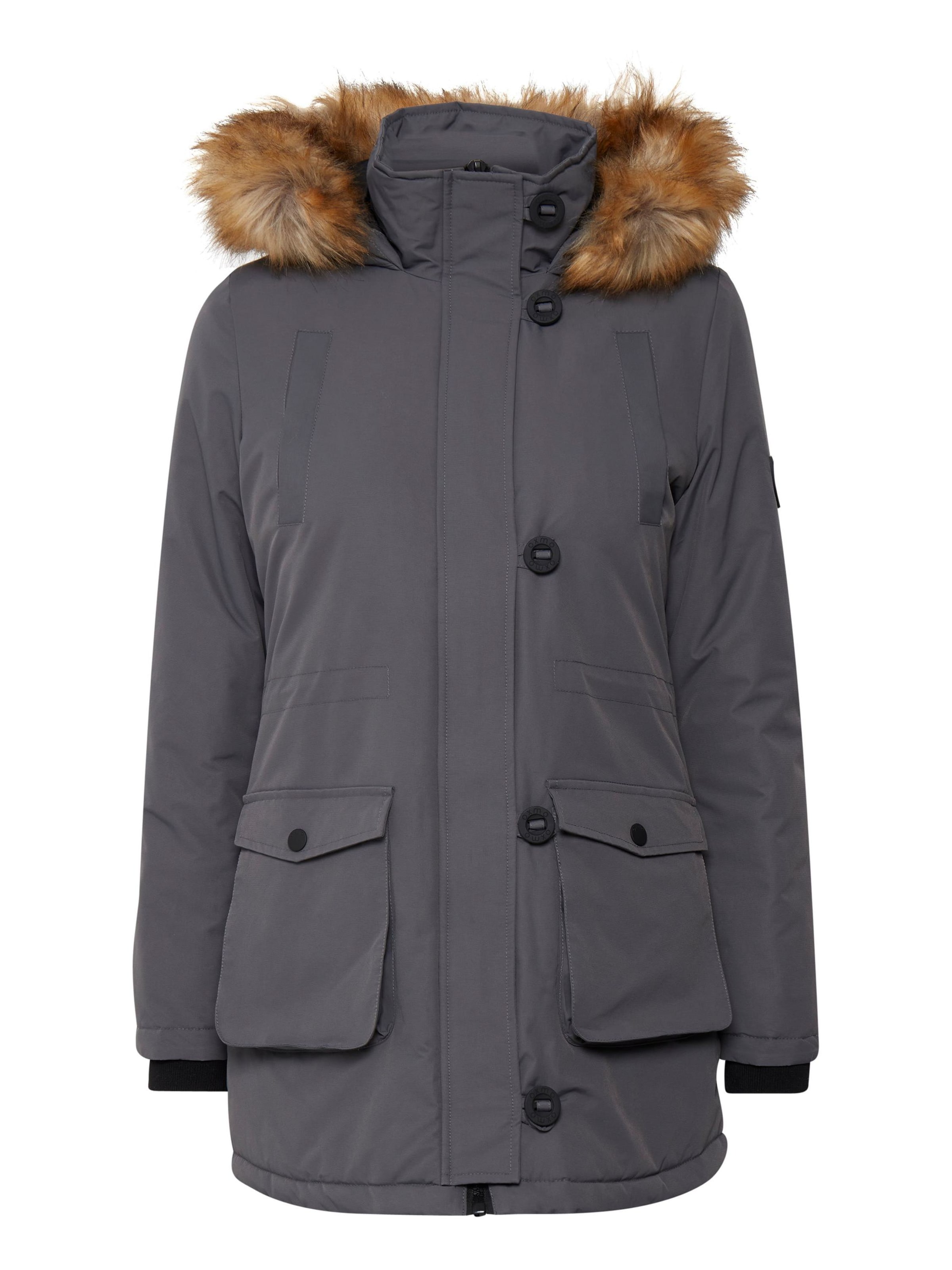 Oxmo Winter parka 'Acta_OXMO' in Grey: front