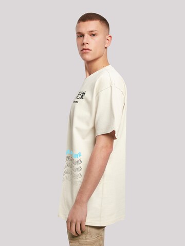 T-Shirt 'Self Love' F4NT4STIC en beige