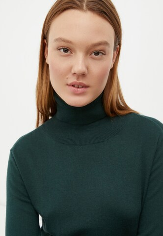 Finn Flare Langarmpullover 'Basic' in Grün