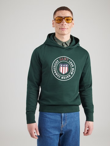 GANT Суичър в зелено: отпред