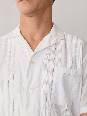 Hackett London Slim fit Overhemd 'Poplin Cruise' in Wit