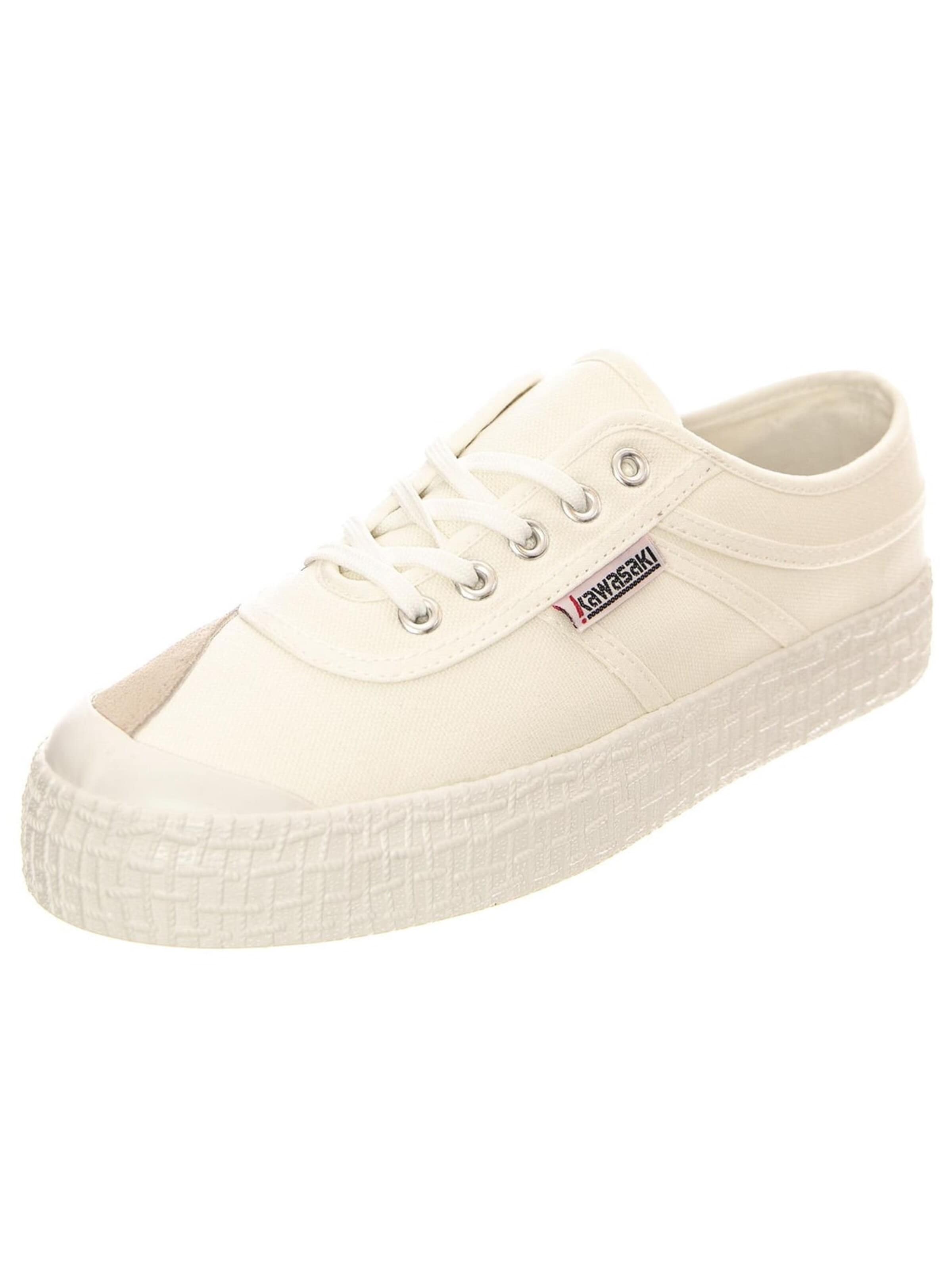 Scarpa stringata sportiva di KAWASAKI in bianco: frontale