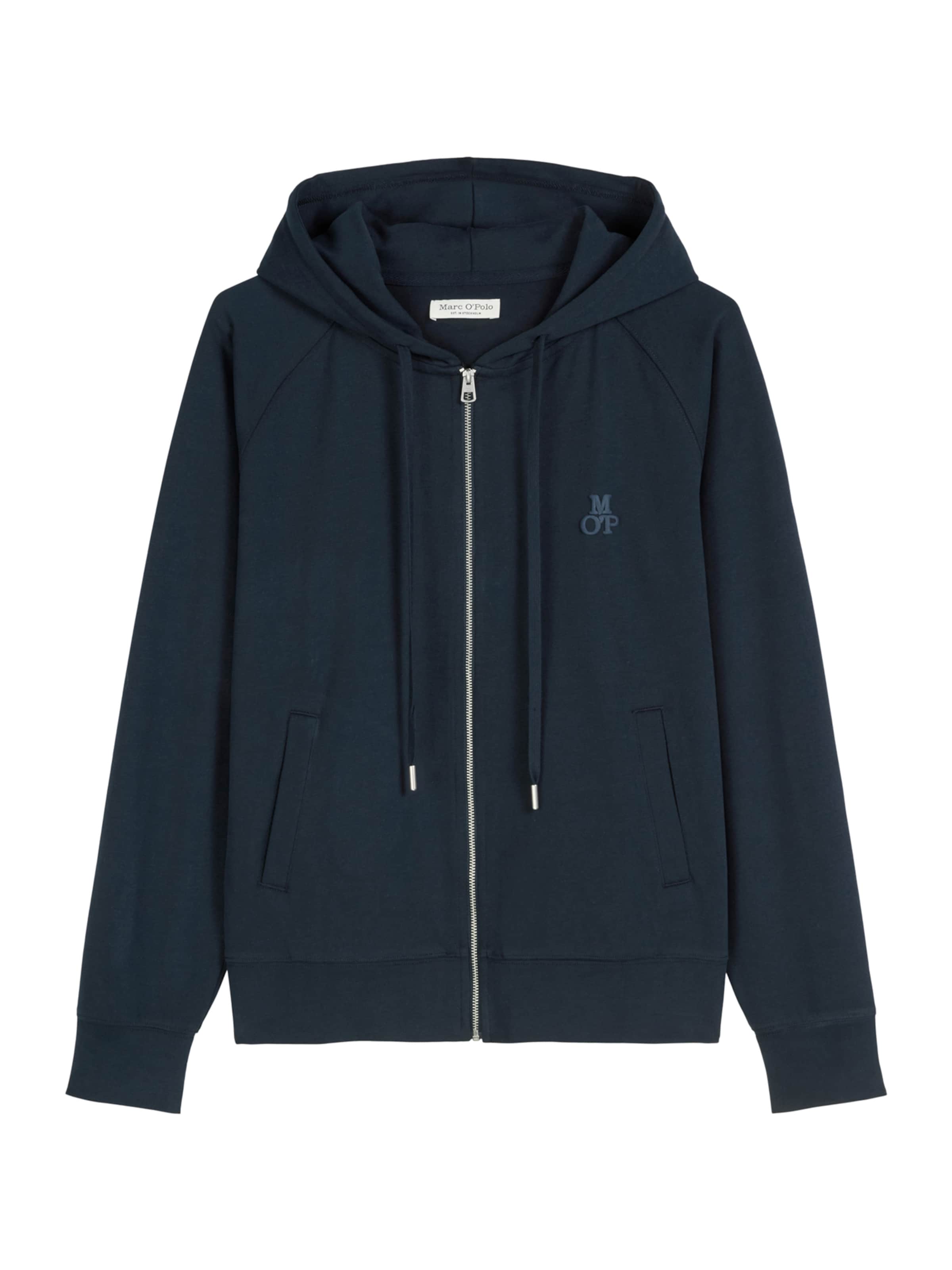 Marc O'Polo Sweatvest ' Heavy Jersey ' in Blauw: voorkant