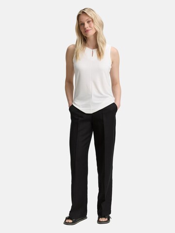 TOM TAILOR Loose fit Pleated Pants 'Lea' in Black