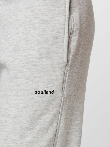 Soulland - Tapered Calças 'Elijah' em cinzento