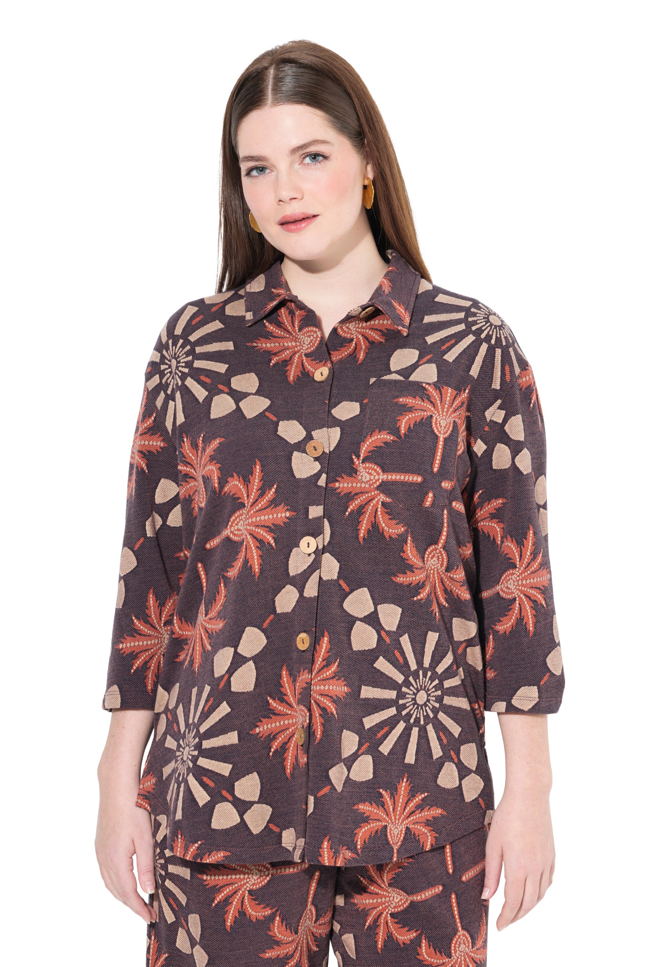 Ulla Popken Blouse in Brown: front