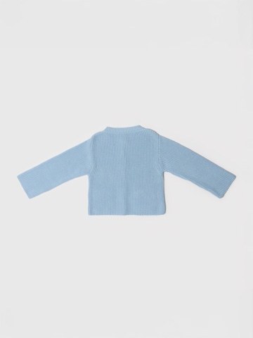 Maru + Bo Cardigan 'CARDIGAN WITH CONTRAST COLOR POCKETS' i blå