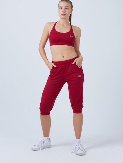 SPORTKIND Pantalon de sport 'Capri Pants' en XS en bordeaux, Vue avec produit