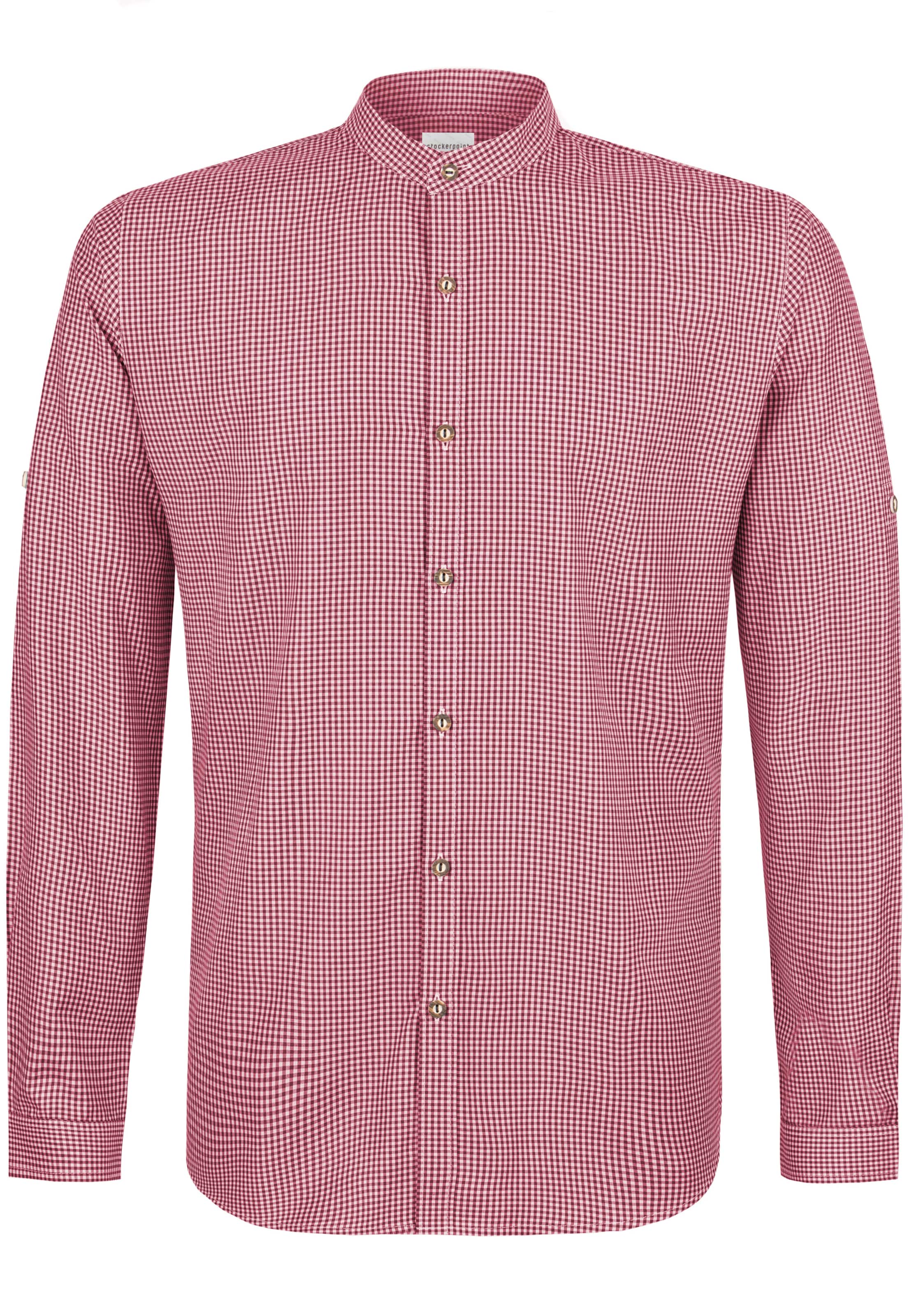 STOCKERPOINT Regular Fit Trachtenhemd 'Marius' in Rot: Vorderseite
