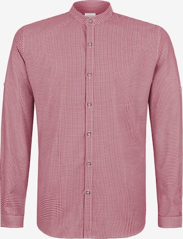 STOCKERPOINT Regular Fit Trachtenhemd 'Marius' in Rot: Vorderseite