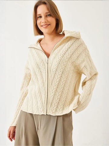 Bianco Lucci - Casaco de malha em bege